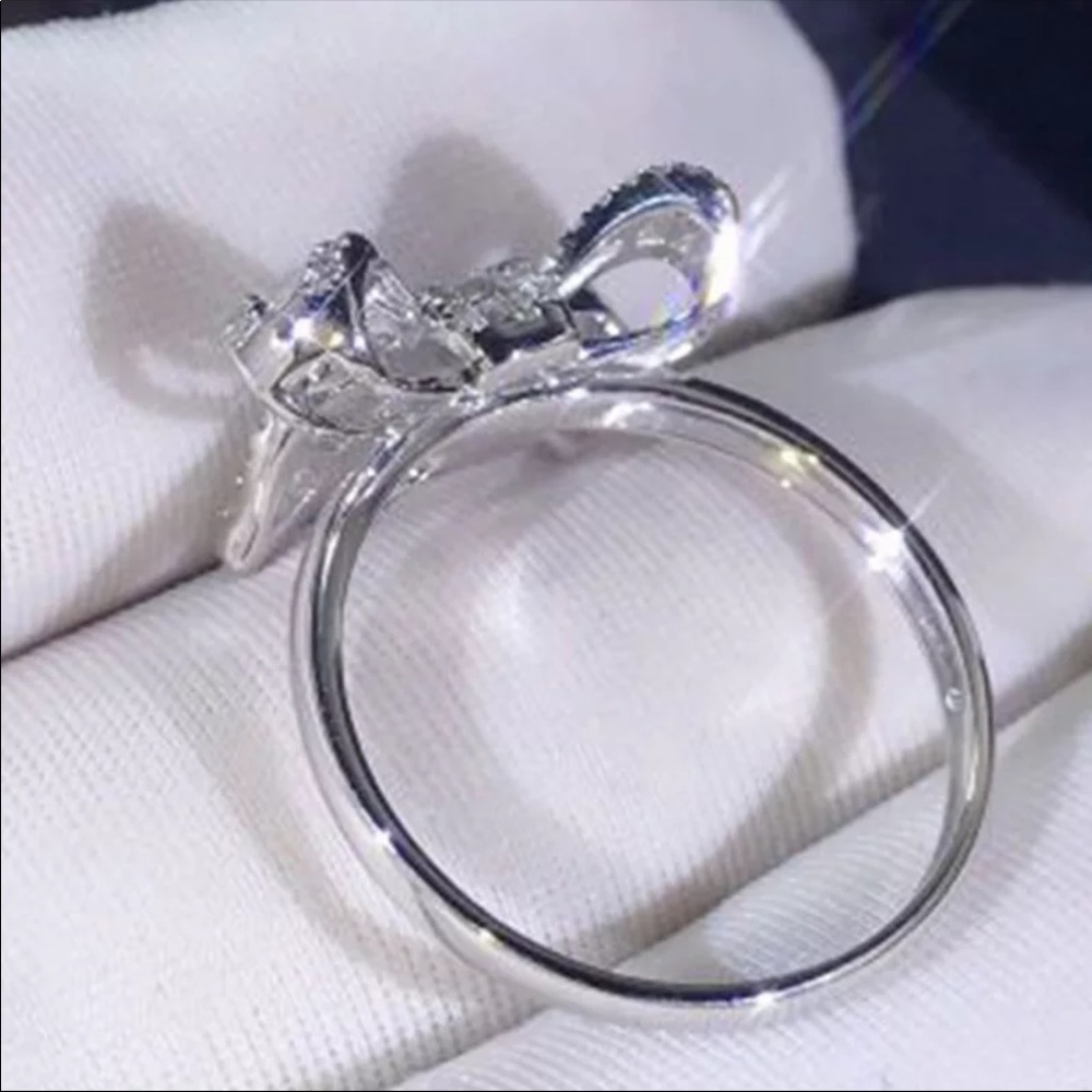 New 925 Sterling Silver Diamond Baguette - Picture 2 of 2